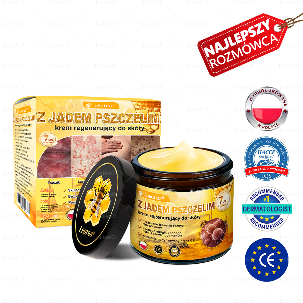 🎁Leurea® Jad Pszczeli Regeneracja Skóry Krem🔥 Naturalna regeneracja skóry, wygładzenie zmarszczek i promienna cera-50 ml🎁