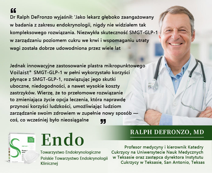 🎁 Voilaist® SMGT-GLP-1 Nano Microneedle Patch🍃Bezbolesny, długotrwały, zwalczający cukrzycę, otyłość i choroby układu krążenia 🎁