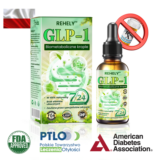 🌿REHELY™ GLP-1 Biometaboliczne krople🏆🏆Spalacz tłuszczu klasy spożywczej – opracowany przez Polskie Towarzystwo Badań nad Otyłością (PTBO)