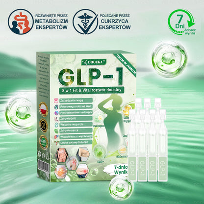 🧑‍⚕️ 💟💟 DOOEKA® GLP-1 8 w 1 Fit & Vital roztwór doustny – Raz dziennie, widoczne zmiany w ciągu 7 dni / W przypadku otyłości, zdrowia serca i układu krążenia, cukrzycy, bezdechu sennego, zdrowia jelit, problemów ze stawami i wielu innych