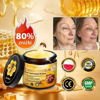 🔥🔥Leurea® Jad Pszczeli Regeneracja Skóry Krem🔥 Naturalna regeneracja skóry, wygładzenie zmarszczek i promienna cera-50 ml
