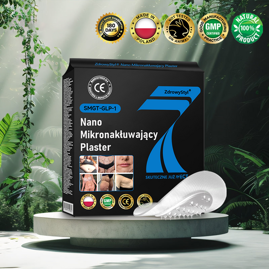 🎁 ZdrowyStyl®🌱 Nano Mikronakłuwający Plaster z SMGT-GLP-1 i Matrixyl 3000 – Odchudzanie, Ujędrnianie Skóry, Wsparcie Poziomu Cukru we Krwi, Bez Zastrzyków, Efekty w 7 Dni🎁