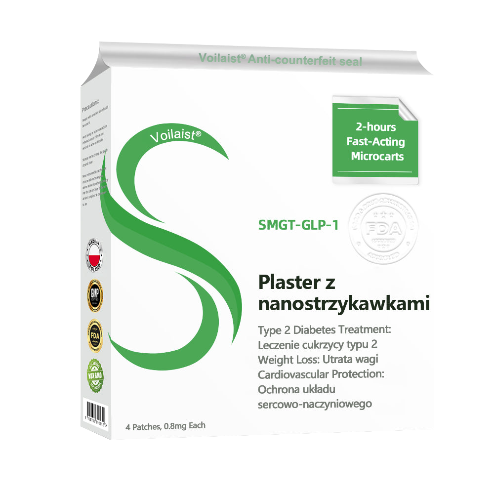 🎁 Voilaist® SMGT-GLP-1 Nano Microneedle Patch🍃Bezbolesny, długotrwały, zwalczający cukrzycę, otyłość i choroby układu krążenia 🎁