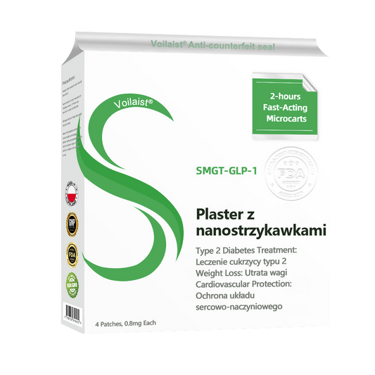 🎁 Voilaist® SMGT-GLP-1 Nano Microneedle Patch🍃Bezbolesny, długotrwały, zwalczający cukrzycę, otyłość i choroby układu krążenia 🎁