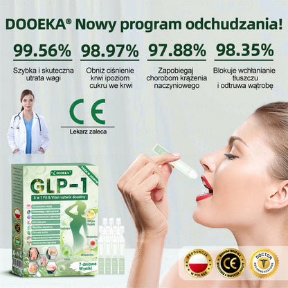 🧑‍⚕️ 💟💟 DOOEKA® GLP-1 8 w 1 Fit & Vital roztwór doustny – Raz dziennie, widoczne zmiany w ciągu 7 dni / W przypadku otyłości, zdrowia serca i układu krążenia, cukrzycy, bezdechu sennego, zdrowia jelit, problemów ze stawami i wielu innych