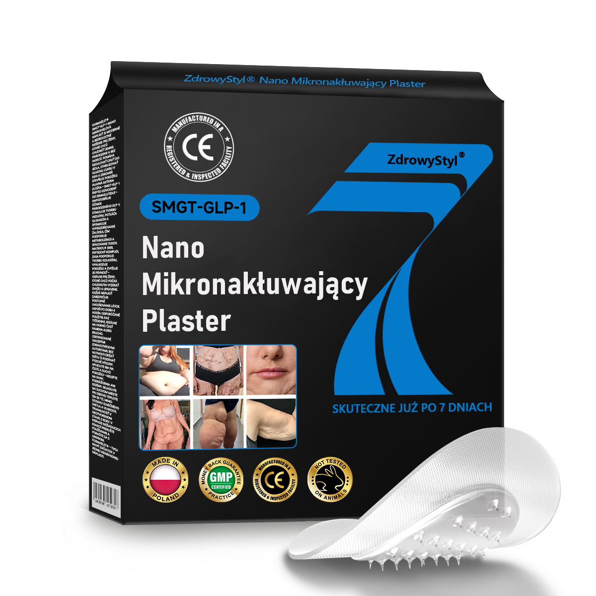 🎁 ZdrowyStyl®🌱 Nano Mikronakłuwający Plaster z SMGT-GLP-1 i Matrixyl 3000 – Odchudzanie, Ujędrnianie Skóry, Wsparcie Poziomu Cukru we Krwi, Bez Zastrzyków, Efekty w 7 Dni🎁