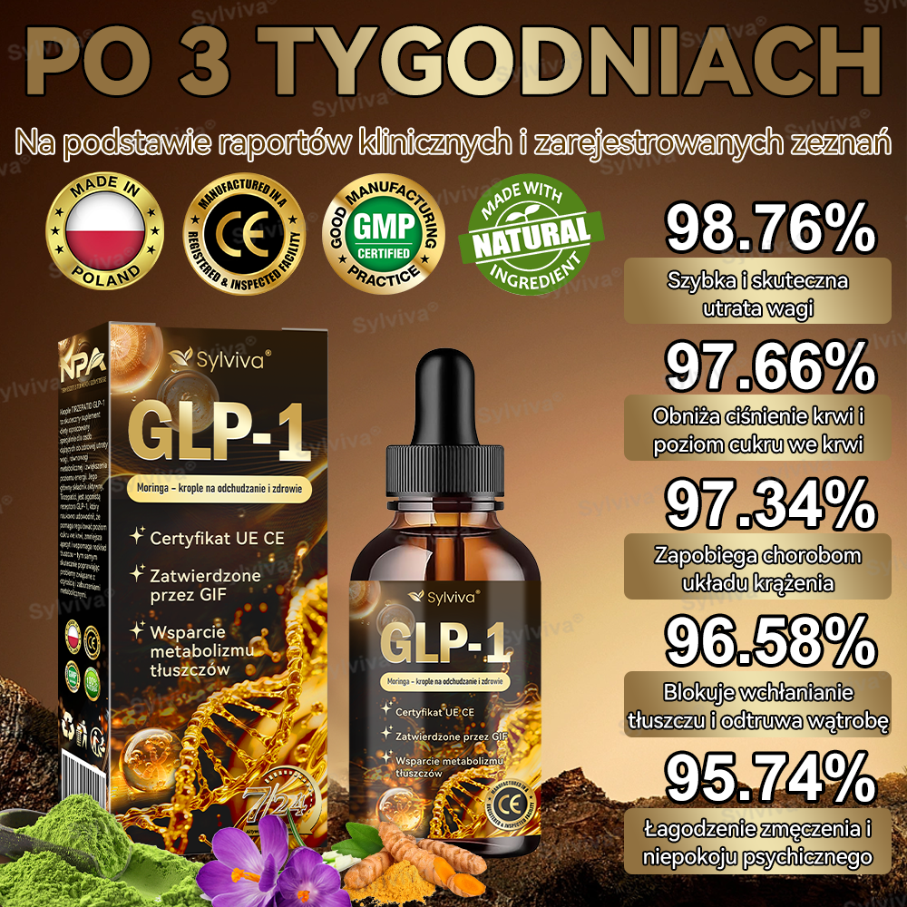 🔥 Polecane przez Klinikę Mayo | Oficjalny sklep | Sylviva®✅ GLP-1 Moringa – krople na odchudzanie i zdrowie 🔥 (Spalacz tłuszczu o jakości spożywczej – opracowany przez Towarzystwo Otyłości🔥