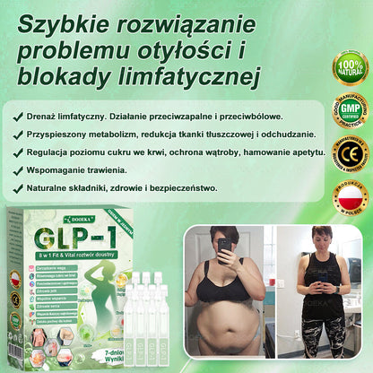 🧑‍⚕️ 💟💟 DOOEKA® GLP-1 8 w 1 Fit & Vital roztwór doustny – Raz dziennie, widoczne zmiany w ciągu 7 dni / W przypadku otyłości, zdrowia serca i układu krążenia, cukrzycy, bezdechu sennego, zdrowia jelit, problemów ze stawami i wielu innych
