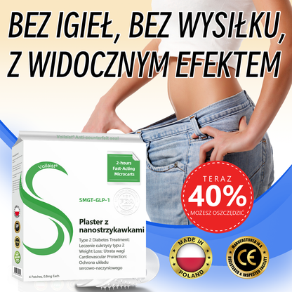 ✅Voilaist® SMGT-GLP-1 Nano Microneedle Patch🍃Bezbolesny, długotrwały, zwalczający cukrzycę, otyłość i choroby układu krążenia